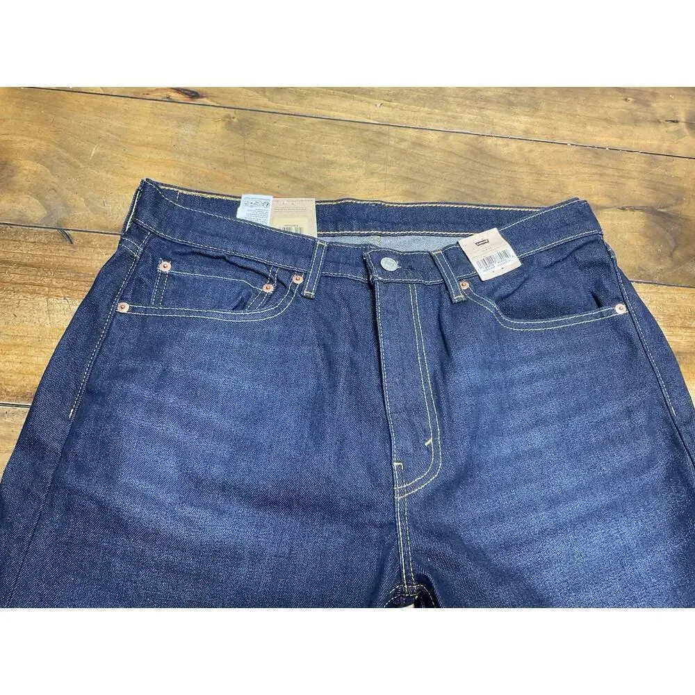 Levi's Men's Classic 505 Regular Fit Jean Straight Leg Dark Blue 36x34 NWT